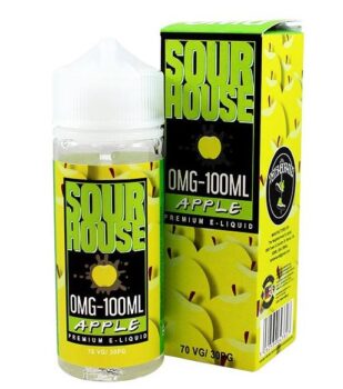 apple, sour, sour house, 100ml, sweet, 0mg, 70vg, low pg, max vg, cheap liquid, vape sales, feb sales, vape 2020, 2020 deals, vape discounts,