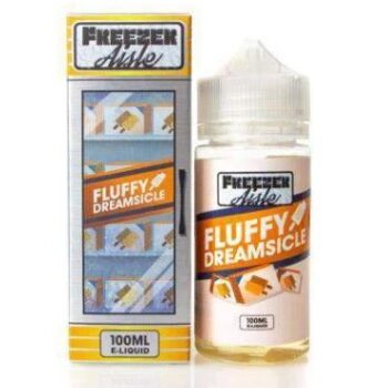 Fluffy, Dreamisicle, Freezer Aisle, 100ml, Short Fill, 0mg, 100ml, e-liquid, vape juice, vape liquid, sweet, creamy, ice cream, orange, marshmallow, vanilla,