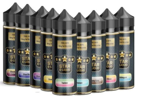 Blackcurrant Lemonade, Blue Raspberry, Blue Slush, Blue Slush, Fruit Chew, Gummy Cola, Heisen, Orangeade, Sumer Fruits Cider, Twister, 100ml, e-liquid, mix juice, 70vg, max vg, sweet, fruity, uk liquid, vape juice, 0mg, 5 starr e-liquid, 30pg,