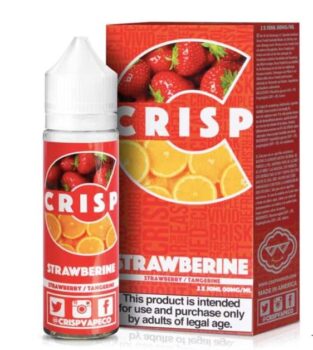 Strawberine, 50ml, E-liquid, Crisp liquids, 0mg, tangerine, strawberry, sweet, fruity, 70vg, max vg, sub juice, vape juice, easter sales, vape uk, crisp vapeco,