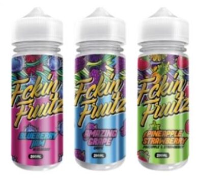 Fckin Fruitz, 100ml, e-liquid, shortfill, short fill, 0mg, fruity, sweet, candy, fizzy, spring e-liquid deals, vape liquid deals, vape deals, vape uk, uk liquid,