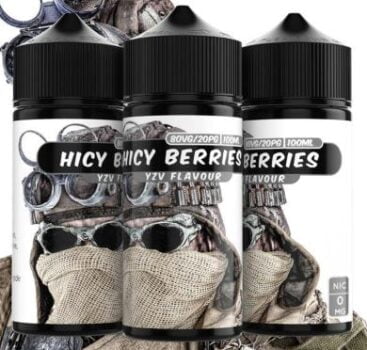 Hicy Berries, 100ml, E-Liquid, Shortfill, 0mg, sweet, fruit, tangy, max vg, 70vg, 80vg, low pg, liquid sales, yellow zebra vapes,