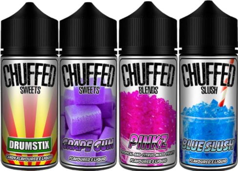 Chuffed, 100ml, Shortfills, Eliquid, Cool, Citrus, Candy Taste, Tobacco, Summer Fruits, Cherry, Strawberry, Fruity, Eliquid, eliquid sale, New, Sale, Size, Slush, caramel, shortfill under 8 quid, Blackcurrant, quality liquid, cheap vape juice,