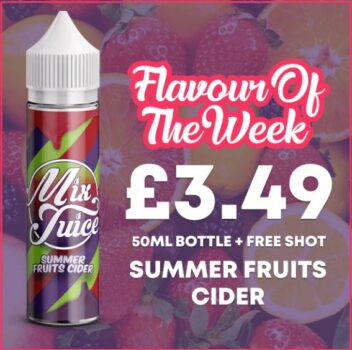 e-liquid, mix juice, fruit, cider, summer fruits, 0mg, 50ml, 60ml, weekly discount, liquid sales, vape uk, vape liquid,