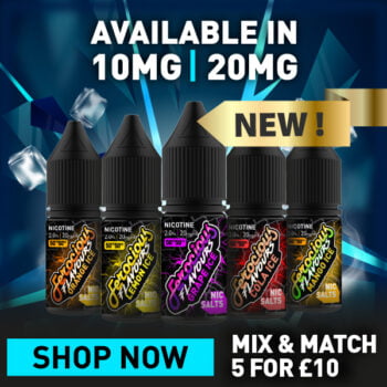 e-liquid, salt nic, salt, flavoured salt, 20mg, 50vg, max vg, pod liquid, liquid bundle, ferocious, lemon, mango, grape, cola, orange, ice liquids, e-liquid, 10ml, 20ml, 30ml, 40ml, 50ml, nic salt juice, pod system liquid,