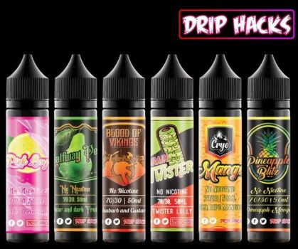 drip hacks, drip hacks e-liquid, cheap drip hacks juice, vape juice, 0mg, sweet, fruity, custard, sour, 70vg, high vg, drip hacks e-liquid deals, liquid deals 2020,