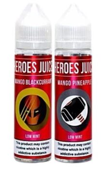 MAngo, Grape, Blackcurrant, Mango & Blackcurrant, Mango Pineapple, Pineapple Lemonade, 50ml, 70vg, low pg, mango liquid, heroes mango liquid