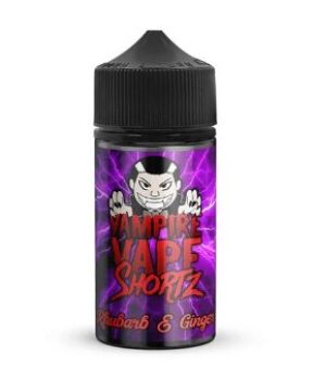 Rhubarb & Ginger, Vampire Vape Shortz, vampire liquid cheap, vampire rhubarb and ginger liquid, 50ml, 50vg, 0mg, 50ml shortz, cheapest vampire vape liquid uk, Summer 2020 liquid deals,