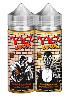 Vice Vapour, E-Liquid, 80ml, Shortfill, ice cool orange, zesty, mango, passion fruit, guava blood nora, exotic fruits, UK Vaping Deals, best priced e-liquid,