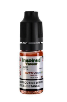 Inspired, Tutti Frutti, E-liquid, 10ml, fruity, UK e-liquid deals, September 2020 vape deals. new vaping, max VG, 7030, bewrry, citrus, garden fruits, layered taste,