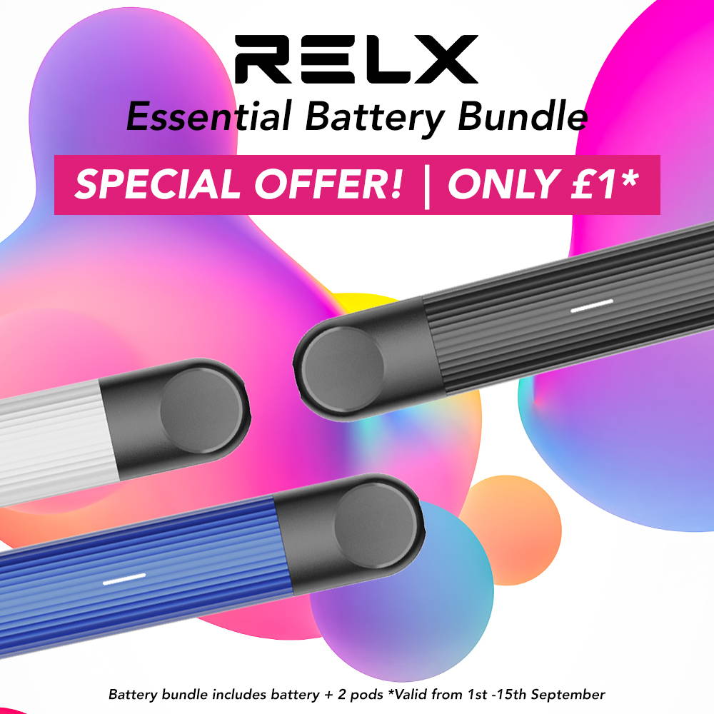 RELX Essential Bundle Kit £1.00 At TECC Vape Bargains UK