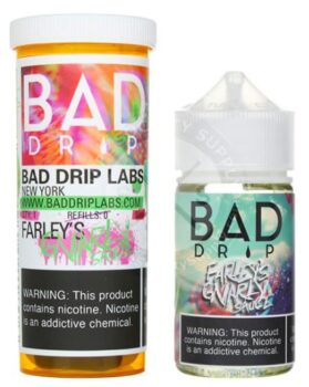 Bad Drip, Farleys Gnarly, 60ml, E-Liquid, Shortfill, strawberry, kiwi fruit, bubblegum, 80 20, Discounted Eliquid, Cheap UK e-liquid, Vape deals October 2020,