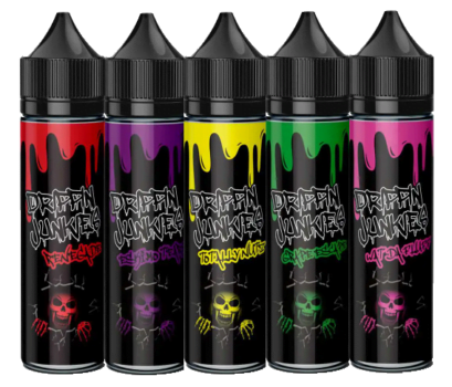 Drippin Junkies, Eliquid, 50ml, 7030, VGPG, Wat Da fluff, Renegade, Grape Escape, Eskimo Tears, fruity e-liquids, UK vape deals, Cheap E-Liquid deals,