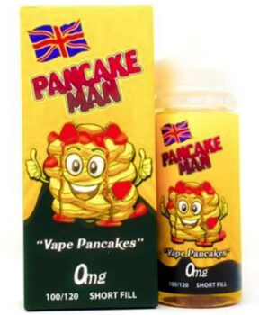 Pancake Man, E-Liquid, 120ml, Shortfill, deluxe Pancake man, tooty fruity, french dude, mango and Cream, unicorn cakes, french dude deluxe, Cheap E-liquid, Clearance vape deals,