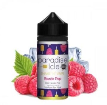 Razzle Pop, Paradise icle, 50ml, Shortfill, e-liquid, raspberry liquid, vape liquid deals UK, 70vg liquid uk, uk juice deals 2020, Winter liquid sales 2020,