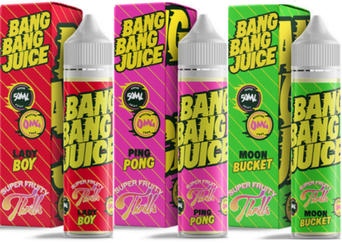 Bang Bang, E-liquid, 50ml, Shortfill, mango, aloeo vera, tropical fruit, lemon & lime, Orange, Raspberry, Dragon fruit, Peach, Black friday Vape deals, UK E-liquid deals,