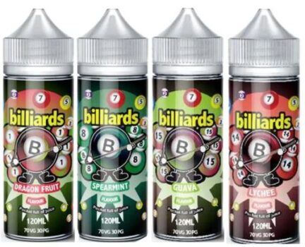 Billiards, E-Liquid, 100ml, Short Fill, 0mg, sweet, fruity, slush, sour, custard, fizzy, drinks,