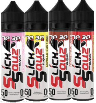 Slick Sauz, E-Liquid, 150ml Bundle, 50ml, Strawberry, virginia tobacco, Strawberry kiwi, Vanilla custard, spearmint, 7030, caramel tobacco, rhubard and custard, red berries, UK E-Liquid deals, Discounted E-liquid, November 2020 Vape deals,