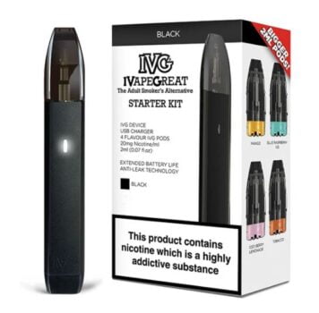 IVG, Pod Device, Starter Kit, Liquid Pods. sub ohm pod kit, sub ohm pod liquids, free delivery, christmas pod kit deals 2020,