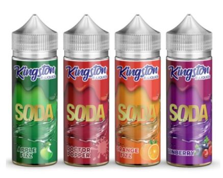 Kingston Soda, eLiquid Range, 100ml, Short Fill, 100ml Shortfill, 100ml liquid uk, New Year 2021 Vape Deals, Boxing Day Sales 2020, apple fizz, dr pepper, grape fizz, orange fizz, strawberry fizz, vinberry, oranges, cherry, apple, grapes, strawberries, sweet, e-liquids 2020, vaping deals January 2021,