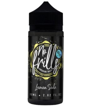 Lemon Soda, No Frills, 80ml, Shortfill, 0mg, Max VG, No Frills E-liquid Deals, Cheapest No Frills Liquid UK, Christmas 2020 Vape deals,