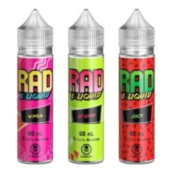 rad vaper, jock, chill pill, party hardy, preppy, schweet, whoa, short fill, 0mg, Max VG, VG,