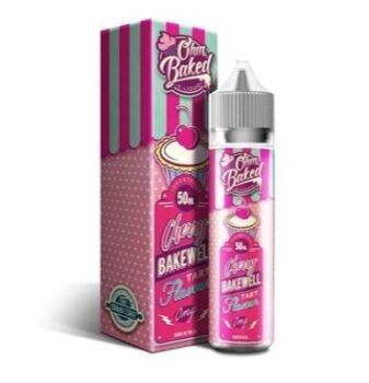 Cherry Bakewell, 50ml Shortfill, Ohm Baked, sweet, cherry e-liquid, cake e-liquid, cherry bakewell e-liquid, 0hm baked e-liquid, Uk 50ml shortfill deals, 80vg, Max Flavour, Max Cloud e-liquid, Uk E-liquid,