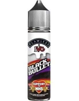 IVG, Black Bullet, 0mg, 50ml, Shortfill, nhs e-liquid sales, support nhs vaping, NHS 2021 Deals, NHS Vaping Deals, NHS February Vaping Deals UK, Vaping Deals UK 2021, 0mg, Sweet, Fruity, 70VG, Max VG, Sub Ohm E-Liquid,