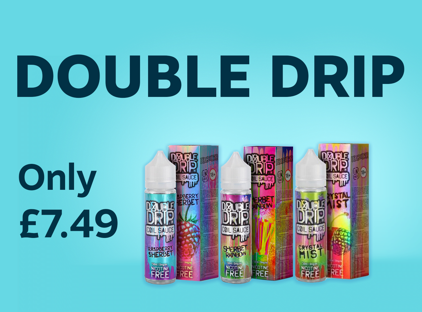 Double Drip 50ml E-Liquid - £7.49 | Vape Bargains UK