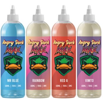 angry duck, 160ml eliquid, shortfills, uk liquid deals, shortfills 2023 deals, summer 2023 fruity liquid deals, shortfills 2023 deals uk