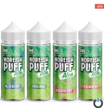 Moreish, Puff, Aloe, 100ml, Shortfill, Moreish Puff Aloe, 100ml Shortfill, 0mg, max VG, Max Flavour, moreish puff ejuice cheap, cheap UK liquids, moreish puff Spring Deals,