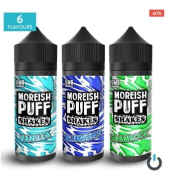 Moreish Puff, SHAKES, 100ml, Shortfill, Moreish Puff SHAKES 100ml, Moreish Puff SHAKES cheapest liquid deals, moreish liquids cheapest uk deals, UK liquid deals, 70vg, max VG, shake liquid, moreish 100ml cheap deals,