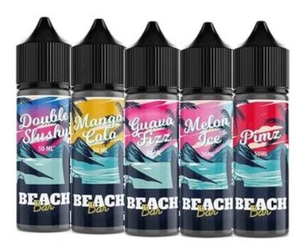 beach bar, 0mg, sweet, fruity, drinks, Max VG, slushy, guava, fizzy, mango cola, cheap liquid, cheapest liquid UK, greyhaze, melon ice, pimz, solero, tropical, beach bar cheap liquid, UK Liquid Deals, cheap shortfills, cheapest 50ml shortfills UK