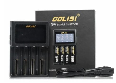 Golisi, S4 2.0A, Smart Charger, LCD Screen charger, Gollsi 4 bay charger, cheap 18650 chargers, 20700 chargers, UK Cheapest Golisi S4 charger, DIY vape goods