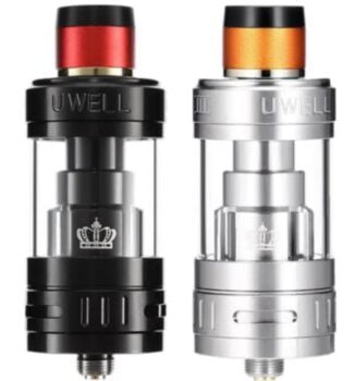 Uwell Crown III Tank, Stainless Steel, Black, Matte Black, Sapphire Blue, Iridescent Rainbow, Purple, uwell Summer deals UK, crown 3 cheapest price, crown sub tanks, crown 3 UK, Crown 3 under 10 quid,