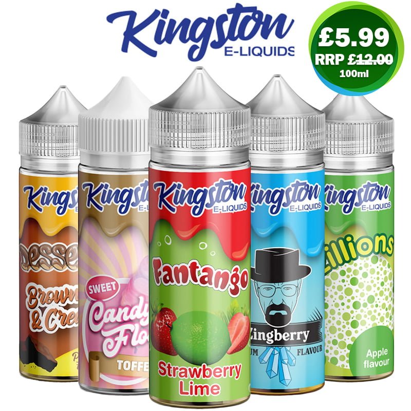 Kingston 100ml E-Liquid Shortfill- £5.99 - Vape Bargains UK