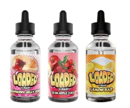 loaded, e-liquid, loaded ejuice 100ml, 100ml glass bottles, e-liquid, 70vg, max flavour, apple fritter e-liquid, melon milkshake liquid, lemon bar ejuice, cheap liquids UK, cheap 100ml shortfill deals, Summer ecigone sales,