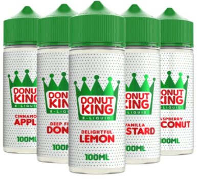 Donut King, 100ml Shortfill, 70vg, donut king cheap liquid, sub ohm donut king juice, donut king ecig juice, donut king 100ml cheap UK, Cheapest Donut King E-liquid Deals