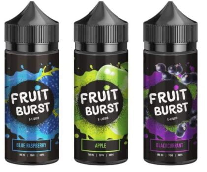 Fruit Burst, Apple Blackberry , 100ml, 0mg, 70vg, shortfill sales, ecig one deals, apple, blackberry, sweet, fruity, max VG, Apple Pineapple & Grapefruit, hone dew, blue raspberry, cherry, grapefruit, aniseed, blackcurrant