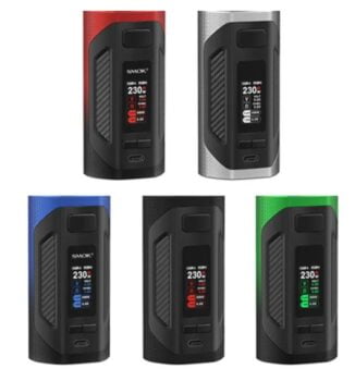 SMOK, Rigel, 230W, Box Mod, SMOK Rigel 230W, SMOK Box Mod, 88mm by 44mm by 28.8mm, proprietary chipset