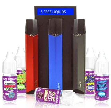 Smok, Infinix, Vape Kit Bundle, SMOK POD KIT, SMOK POD BUNDLE, Puff Dragon Liquids, Free Puff Dragon e-liquid