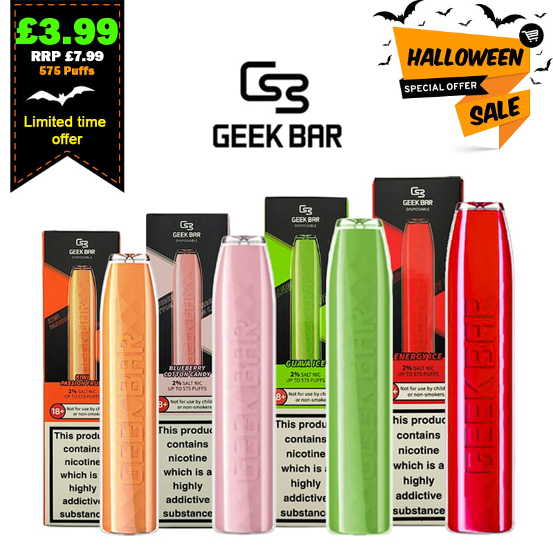Geek Bar Disposable Vape Halloween Sale £3.99 Vape Bargains UK