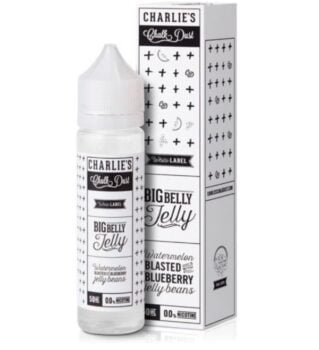 Big Belly Jelly, E-Liquid, Charlie's Chalk Dust, 50ml, Shortfill, 0mg, early Black Friday Sales 2021, E-Liquid Black Friday Deals, 70VG, low PG, cheapest charlies chalk dust deals UK, best price charlie chalk, big belly 50ml, belly jelly 50ml liquid deals