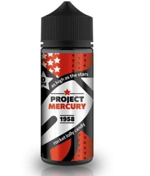 1958 Project Mercury, 100ml Shortfill, boxing day ejuice deals, bank holiday ejuice deals, project mercury e-liquid deals, 100ml ejuice deals, 0mg, 70vg, sweet, fruity, rocket lolly candy, Blue Raspberry, Cherry, Lime