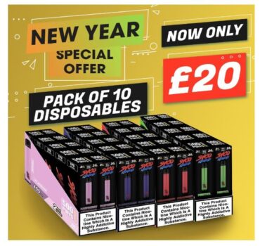 SYCO Xtreme, Disposables, syco Pack of 10, dispsoable vapes x 10, 10 pack disposable vapes, 20mg, salt nic bars, sweet disposables, menthol disposables, 500 puff bar deals, syco disposable vape deals, Disposable Vape Deals 2022