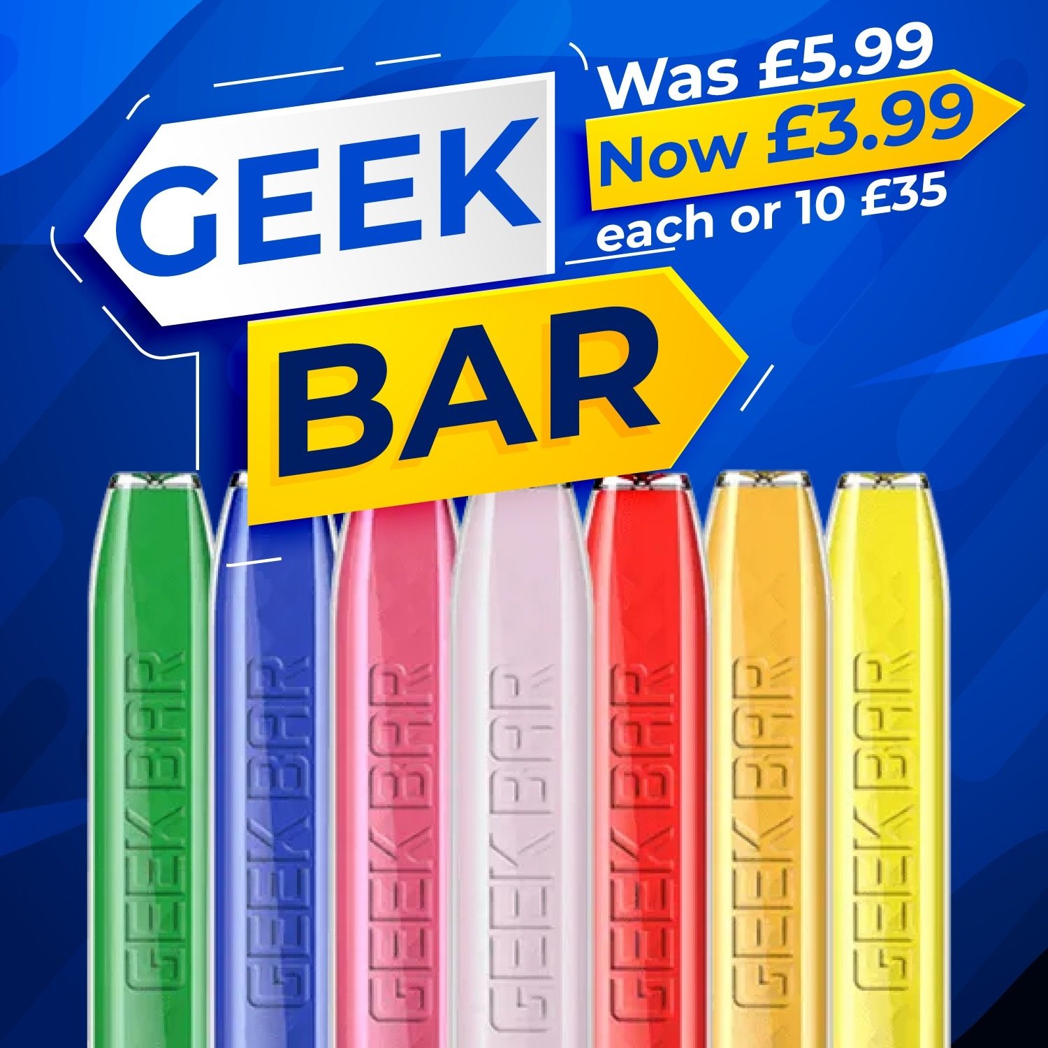 Geek Bar Disposables £3.99 Vape Bargains UK