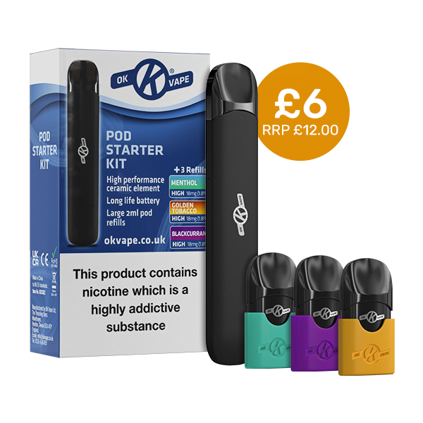 OK Pod Starter Kit - £6.00 - Vape Bargains UK