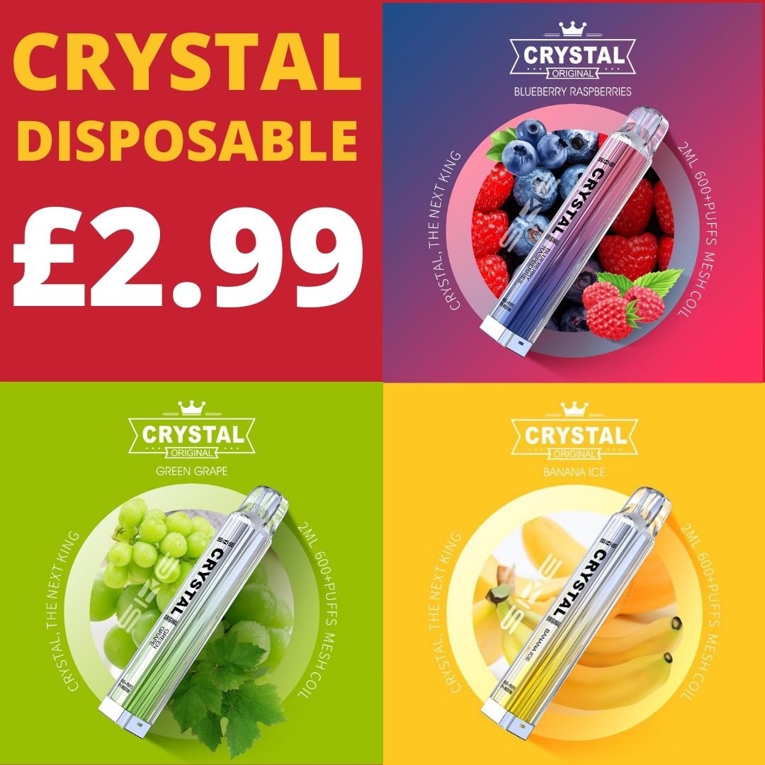 Crystal 600 Vape Bar £2.99 Vape Bargains UK