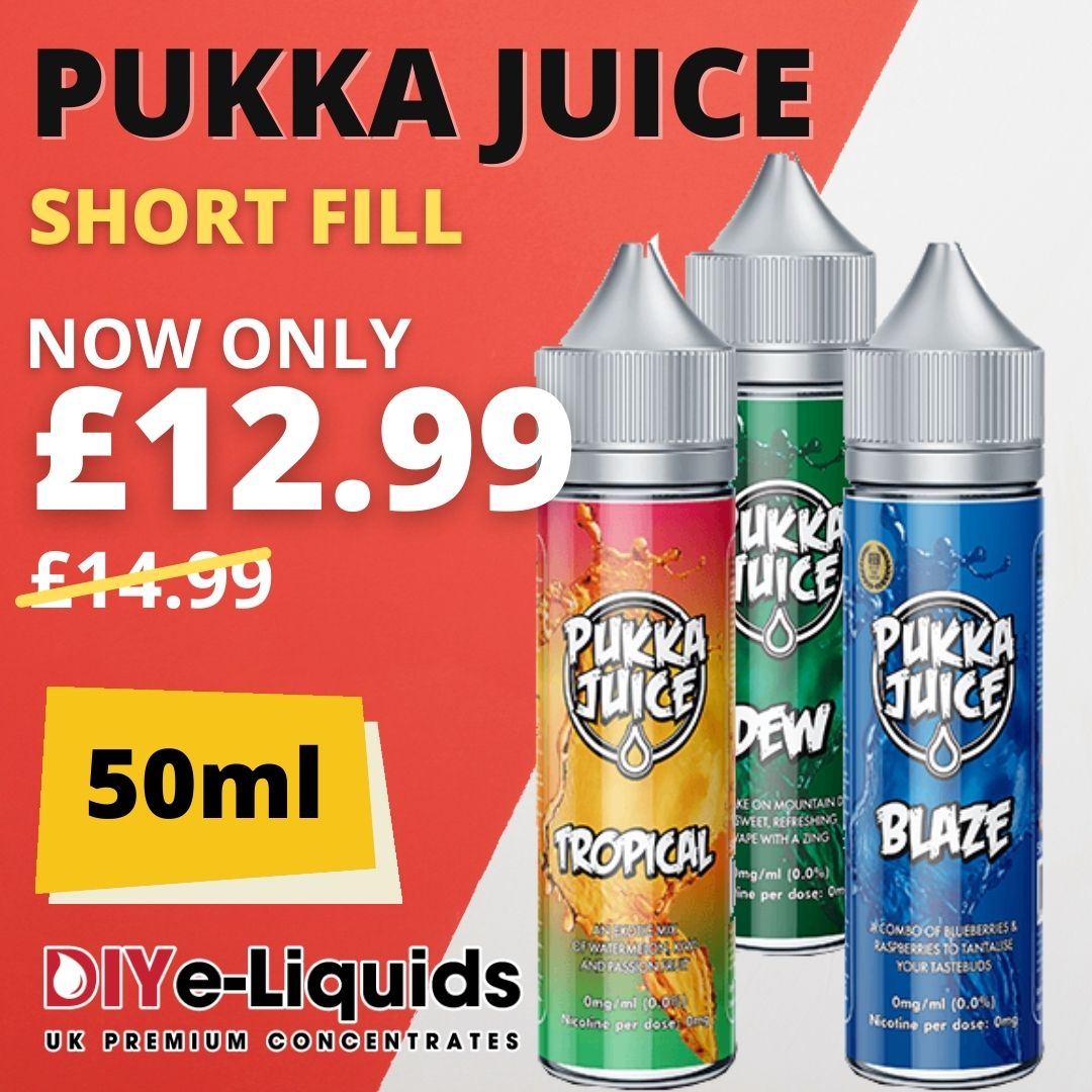 Pukka Juice 50ml Shortfill E Liquid - £12.99 - Vape Bargains UK