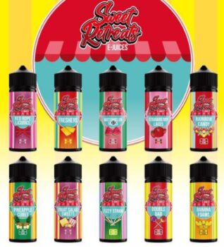 Sweet Retreats, 100ml Shortfill, sweet retreats E-Liquid, 100ml shortfill deals, shortfill deals, spring e-liquid deals, spring 2022 short fill deals, cheapest 100ml UK,